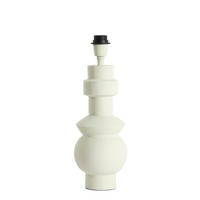 LAMPENFUSS Esino Weiß Ø15/38 cm - Weiß, Metall (15/15/38cm) - Light & Living