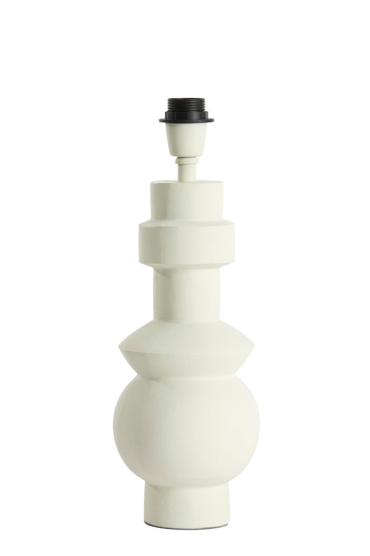 LAMPENFUSS Esino Weiß Ø15/38 cm - Weiß, Metall (15/15/38cm) - Light & Living