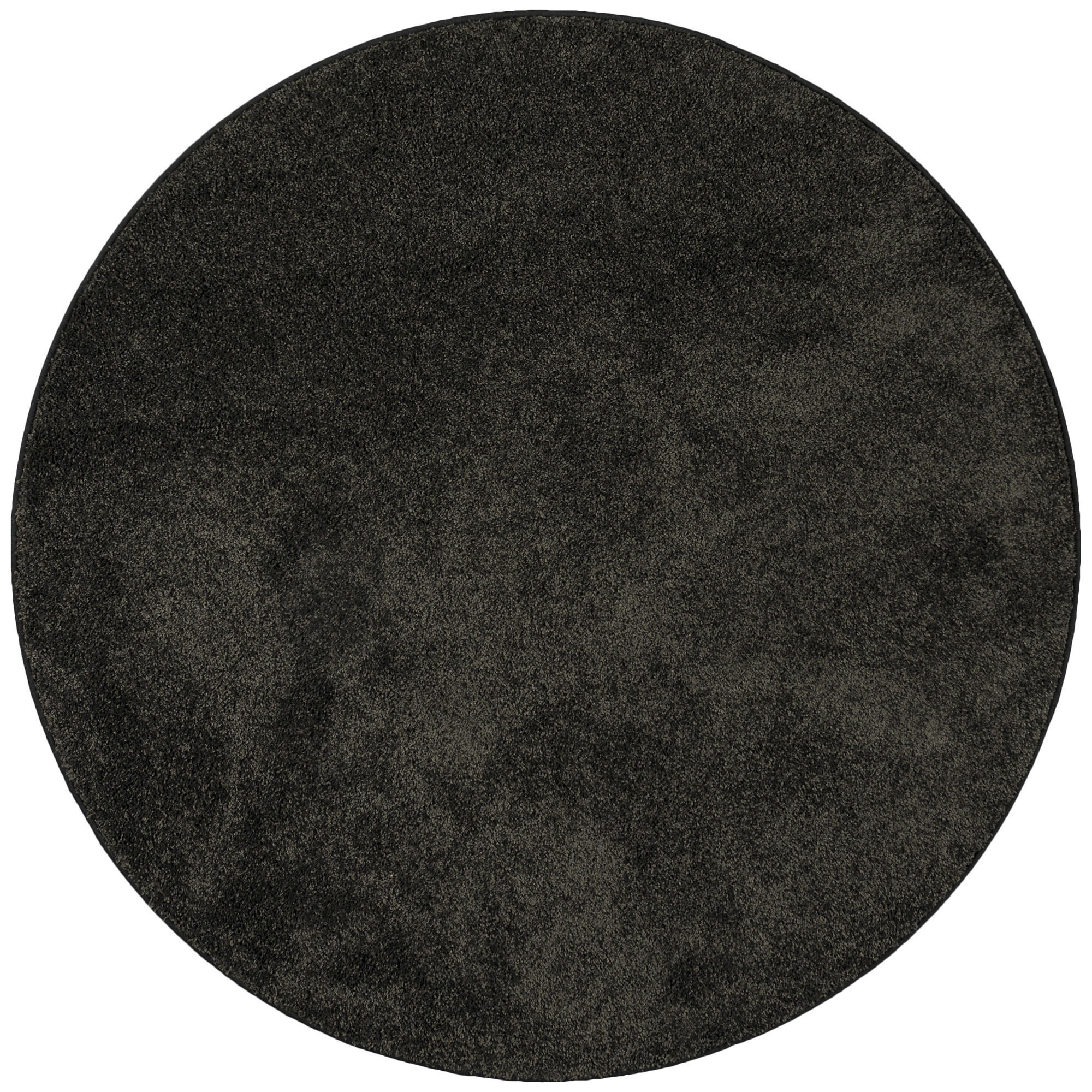 HOCHFLOR VELOURS TEPPICH MONA RUND - Schwarz, Textil (100/100cm) - Snapstyle