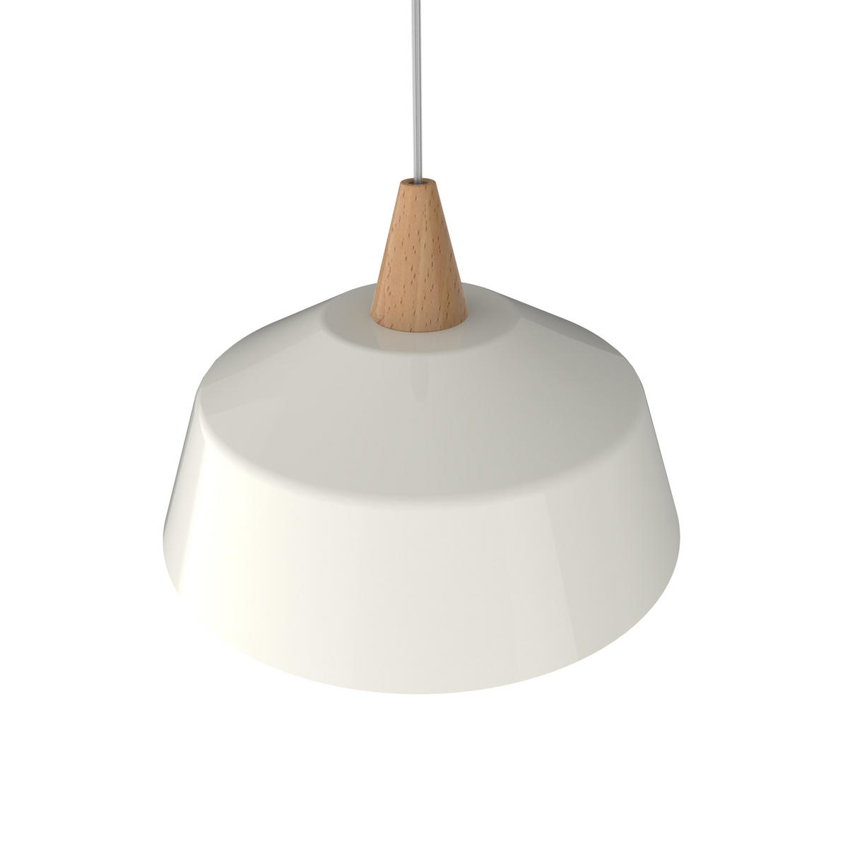 HÄNGELEUCHTE - Weiß Hochglanz, Metall (35/35/13cm) - Lumicom