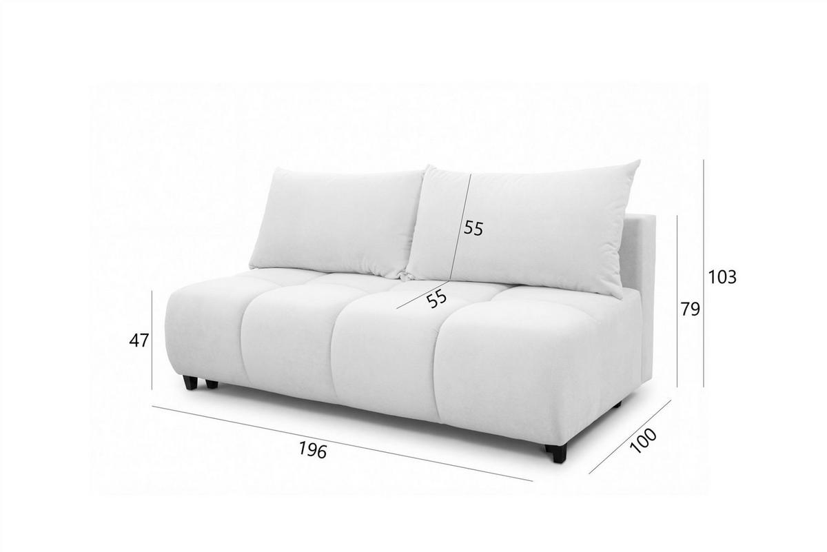 SCHLAFSOFA Xenio Mit Schlaffunktion - Dunkelblau, Holzwerkstoff/Textil (196/103/100cm) - Fun Möbel
