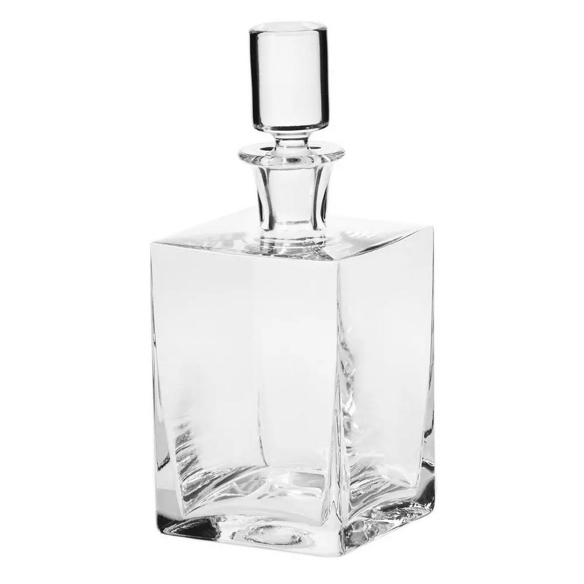 WHISKYKARAFFE MIT STOPPER 1 Stk., 750 ml, Handgemacht - Transparent, Glas (0.75L) - Krosno Glass