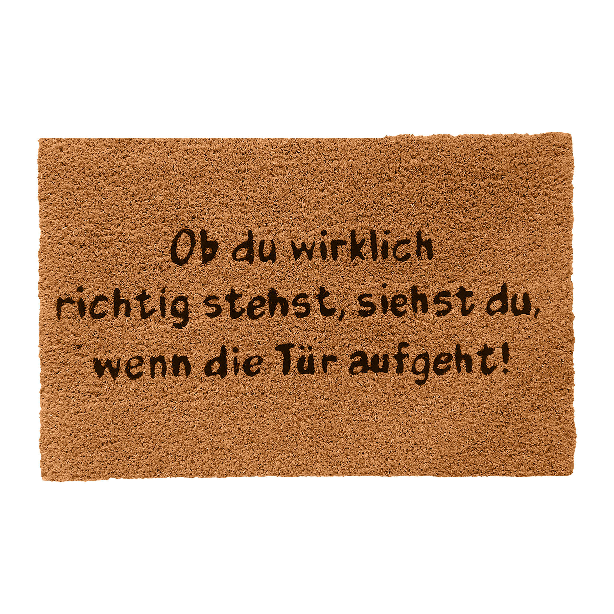 ROHOŽ - svetlohnedá, textil/plast (60/40cm) - Relaxdays