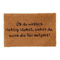 ROHOŽ - svetlohnedá, textil/plast (60/40cm) - Relaxdays