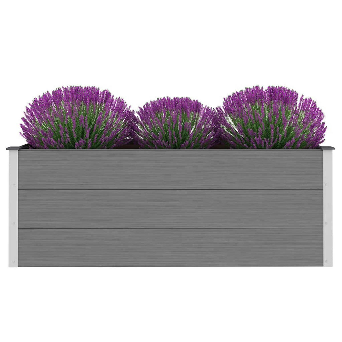 GARTEN-HOCHBEET Wpc 150/50/54 Cm Grau - Grau, Holzwerkstoff (50/54/150cm) - vidaXL