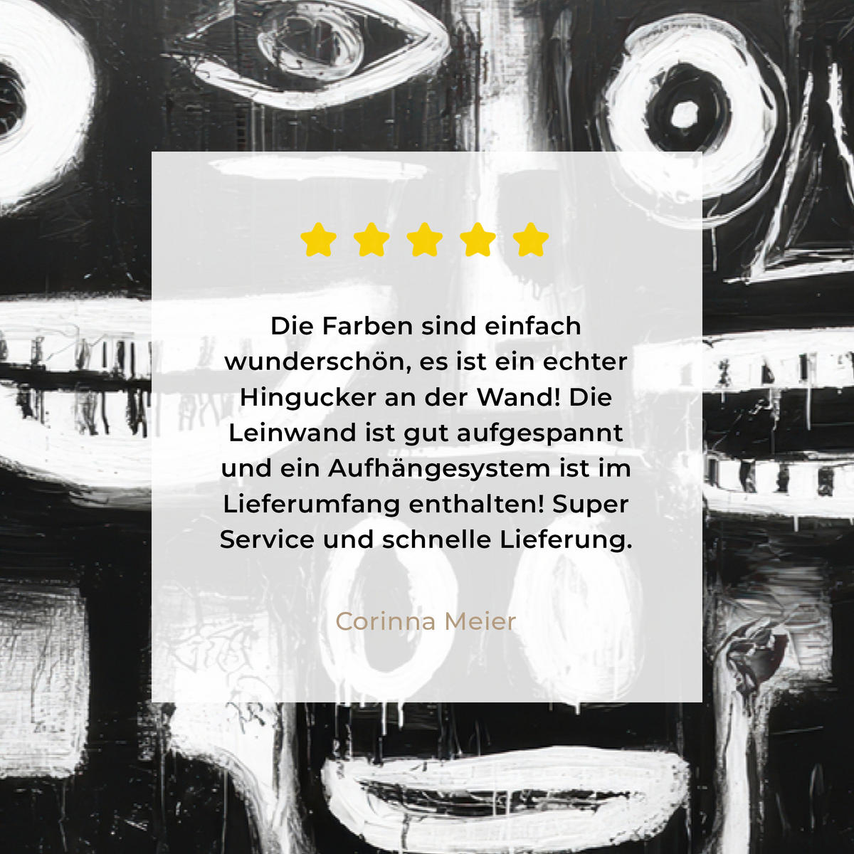 LEINWANDBILD Malerei - Figuren - Schwarz - Abstrakt XXL 150x100 cm - Schwarz, Textil (150/100cm) - MuchoWow