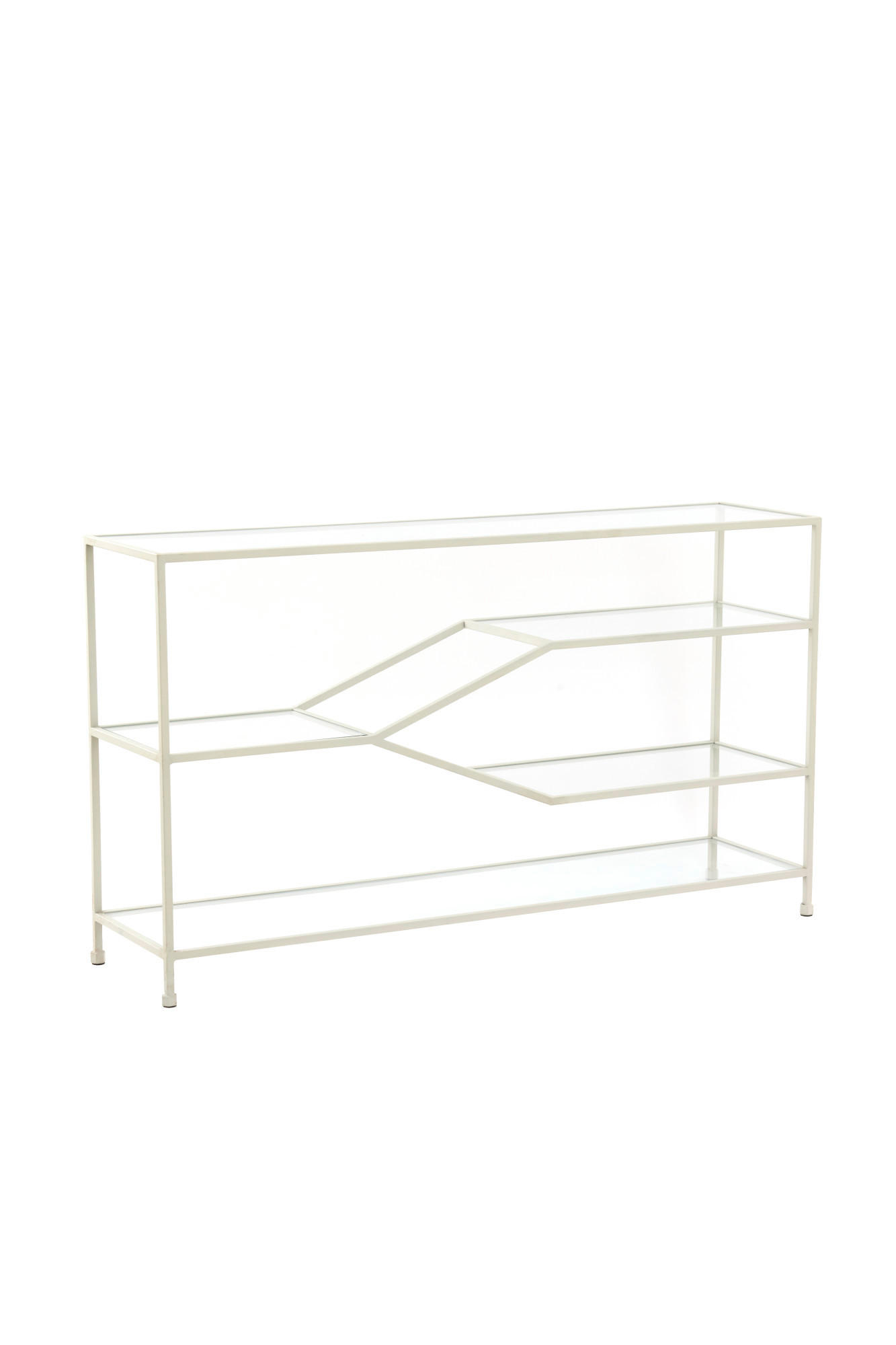 KONSOLENTISCH Aino Weiß 140/35/80 cm - Weiß, Metall (140/35/80cm) - Light & Living