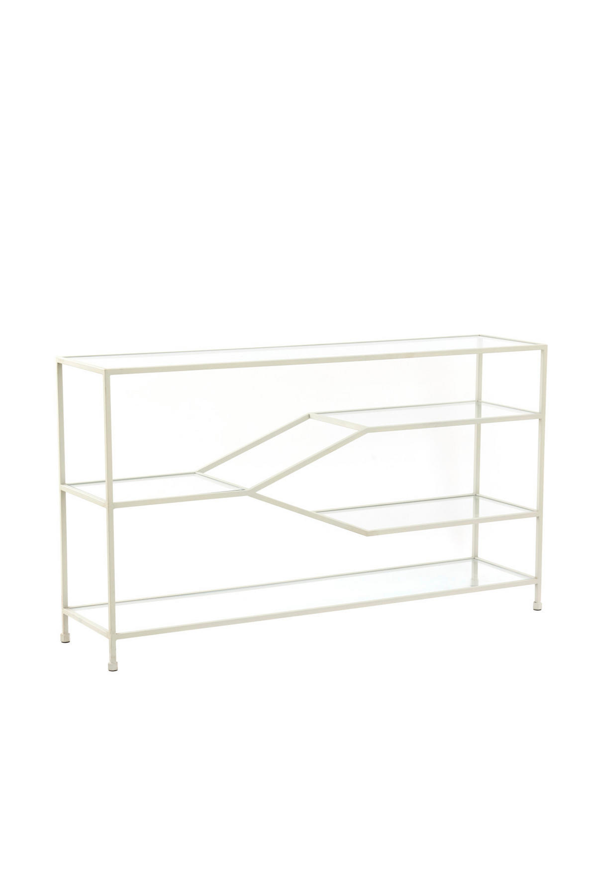 KONSOLENTISCH Aino Weiß 140/35/80 cm - Weiß, Metall (140/35/80cm) - Light & Living