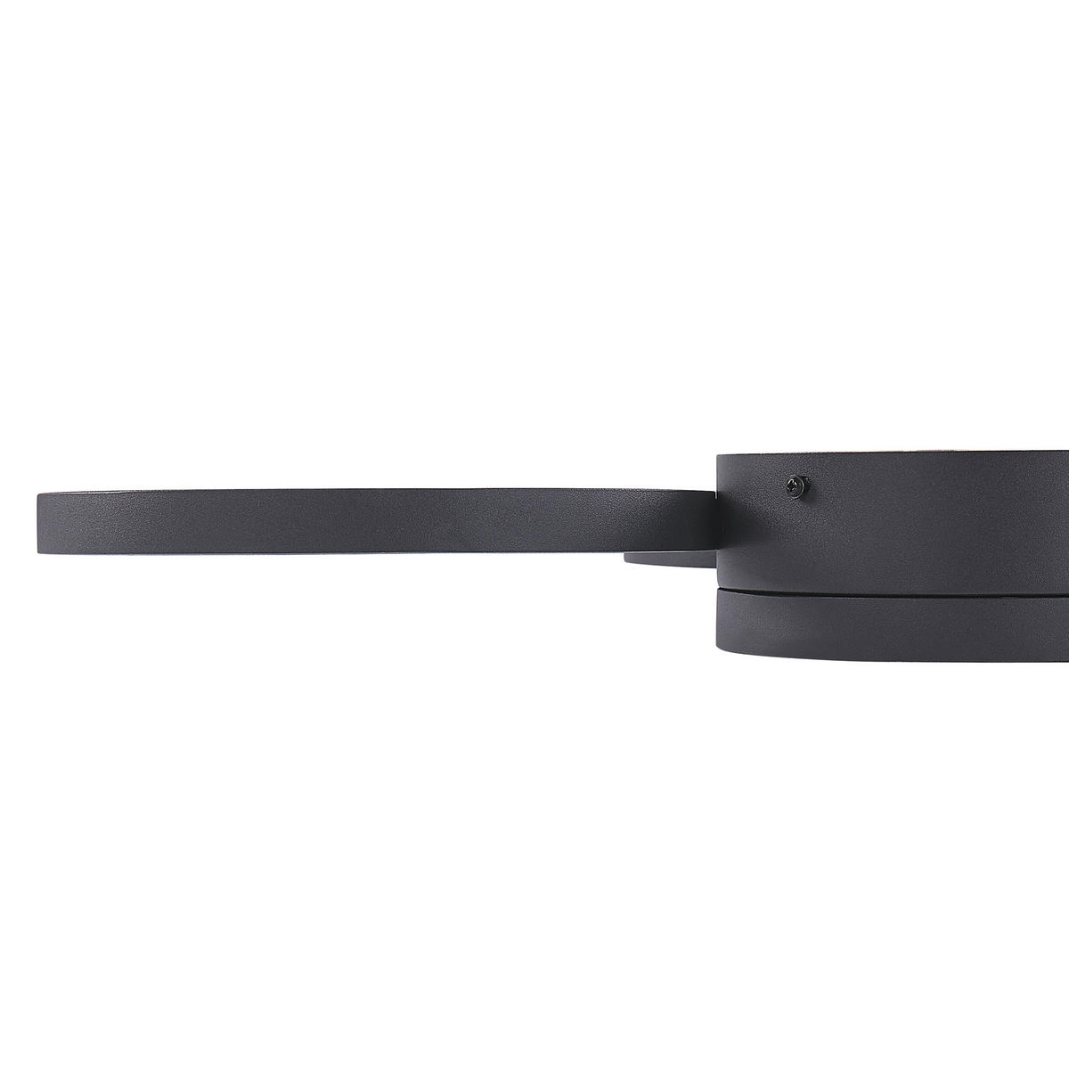 DECKENLEUCHTE Agnat 36/41/7 cm - Schwarz, Metall (36/45/7cm) - Beliani