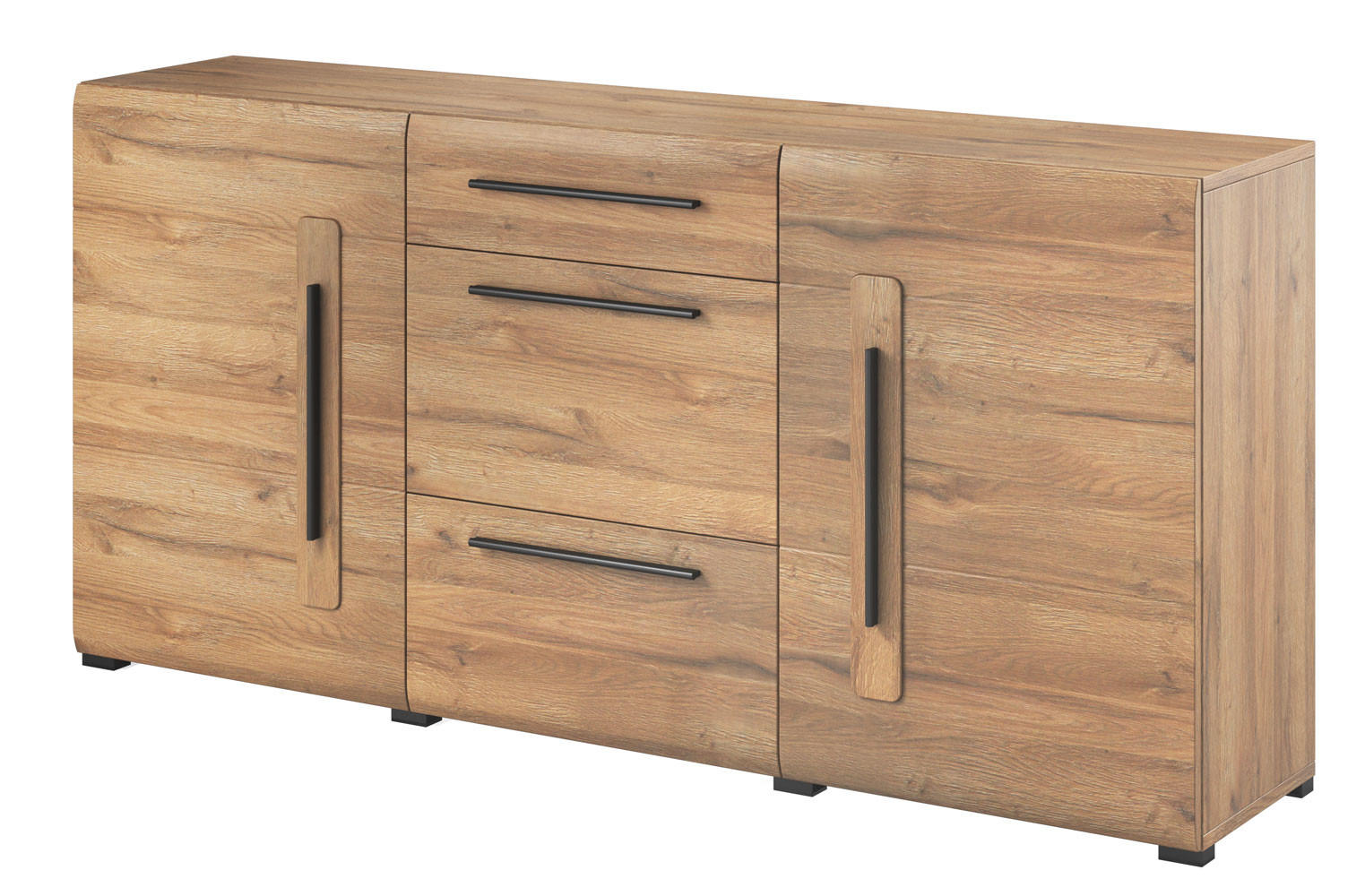 SIDEBOARD Toro Eiche Grandson 180 / 39 / 86cm - Eichefarben/Braun, Holz/Holzwerkstoff (180/86/39cm) - Feldmann-Wohnen