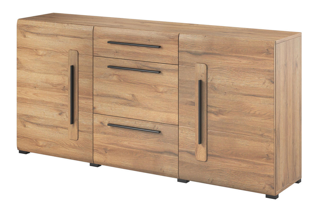 SIDEBOARD Toro Eiche Grandson 180 / 39 / 86cm - Eichefarben/Braun, Holz/Holzwerkstoff (180/86/39cm) - Feldmann-Wohnen