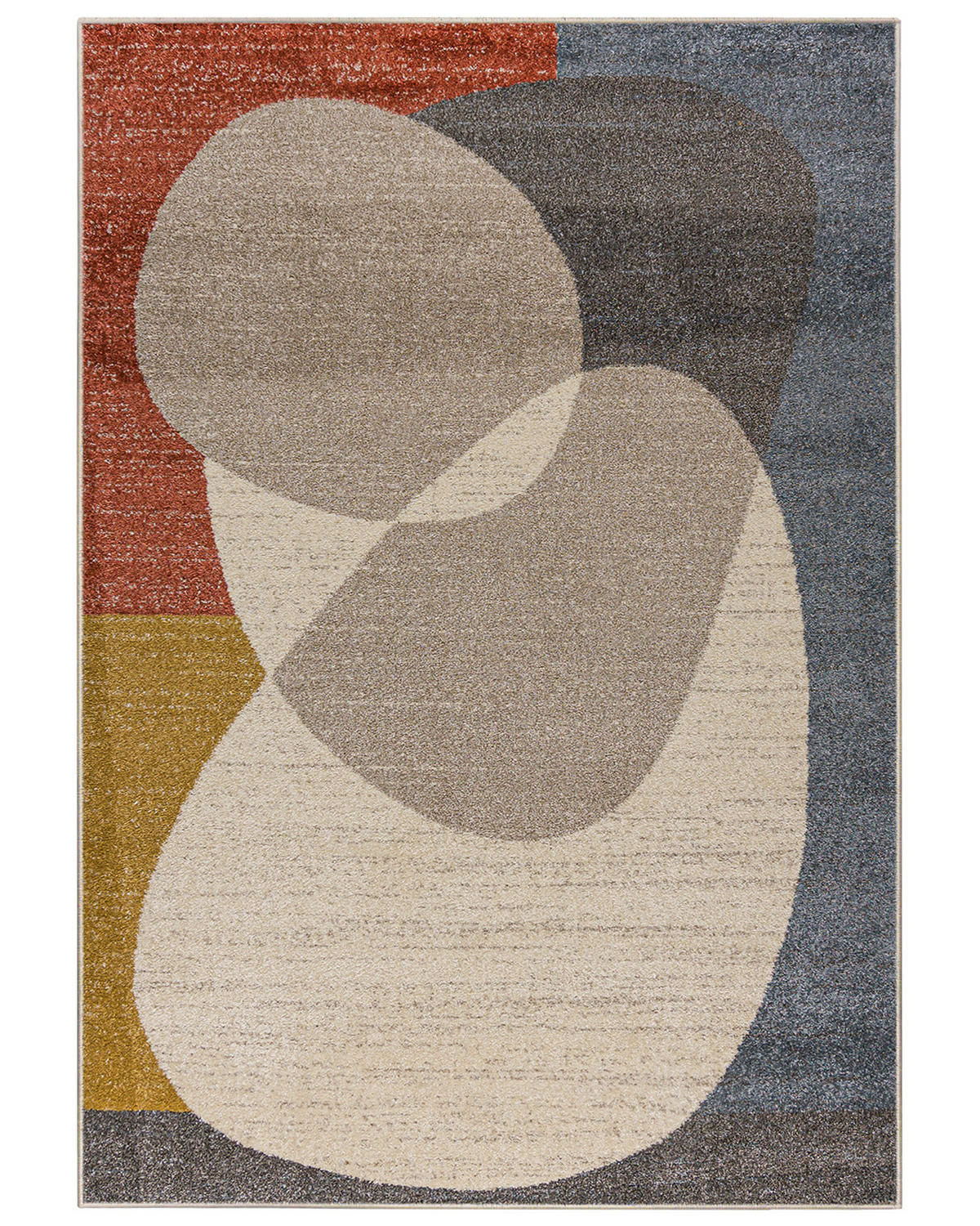 TEPPICH Beige Geometrisch In-Outdoor Pflanzlich Kurzflor Rechteckig 200 x 300 cm - Multicolor, Textil (200/300cm) - Mazovia