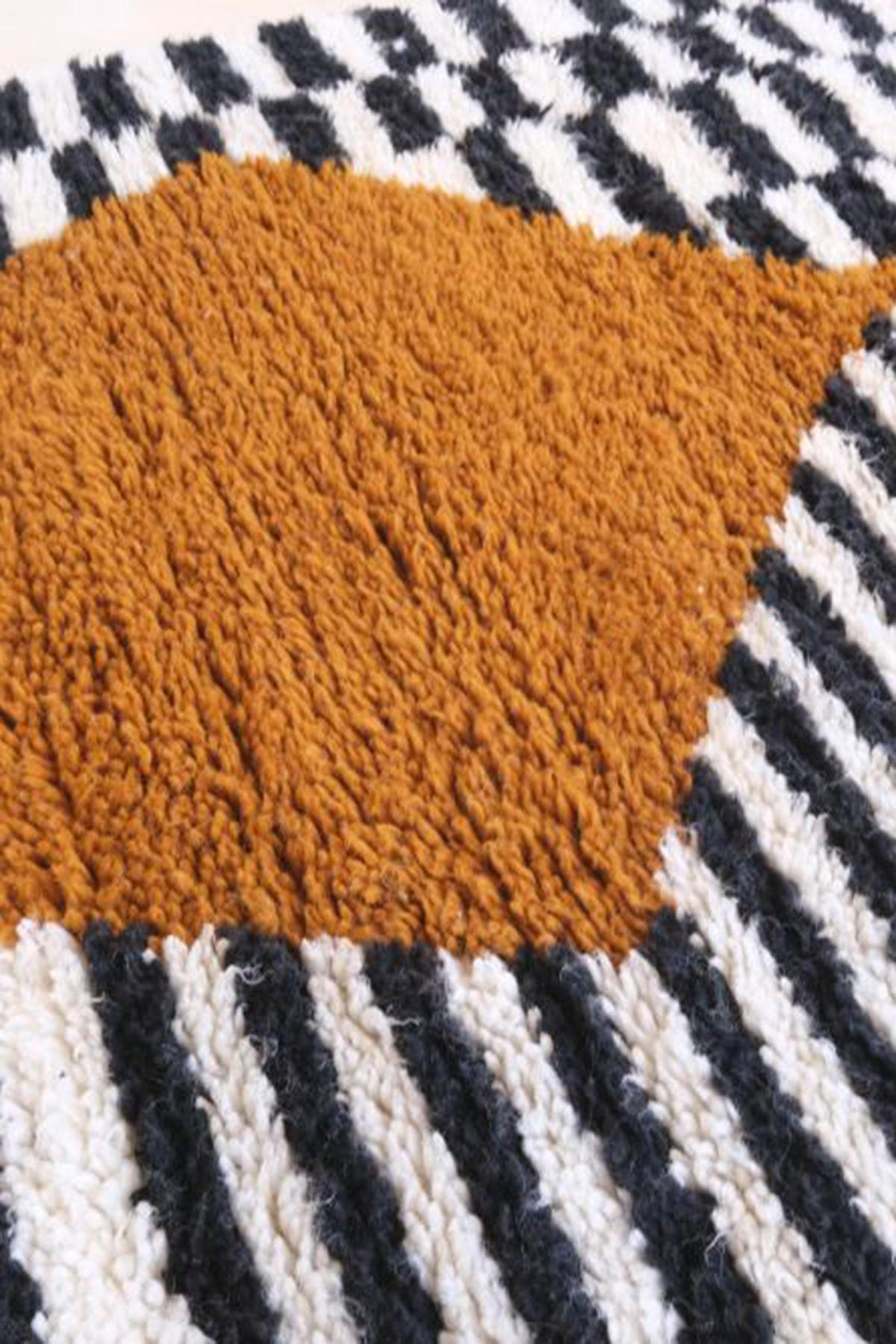 BERBERTEPPICH aus Marokko aus reiner Wolle bruin - Braun, Naturmaterialien (80/341cm) - AFK Living