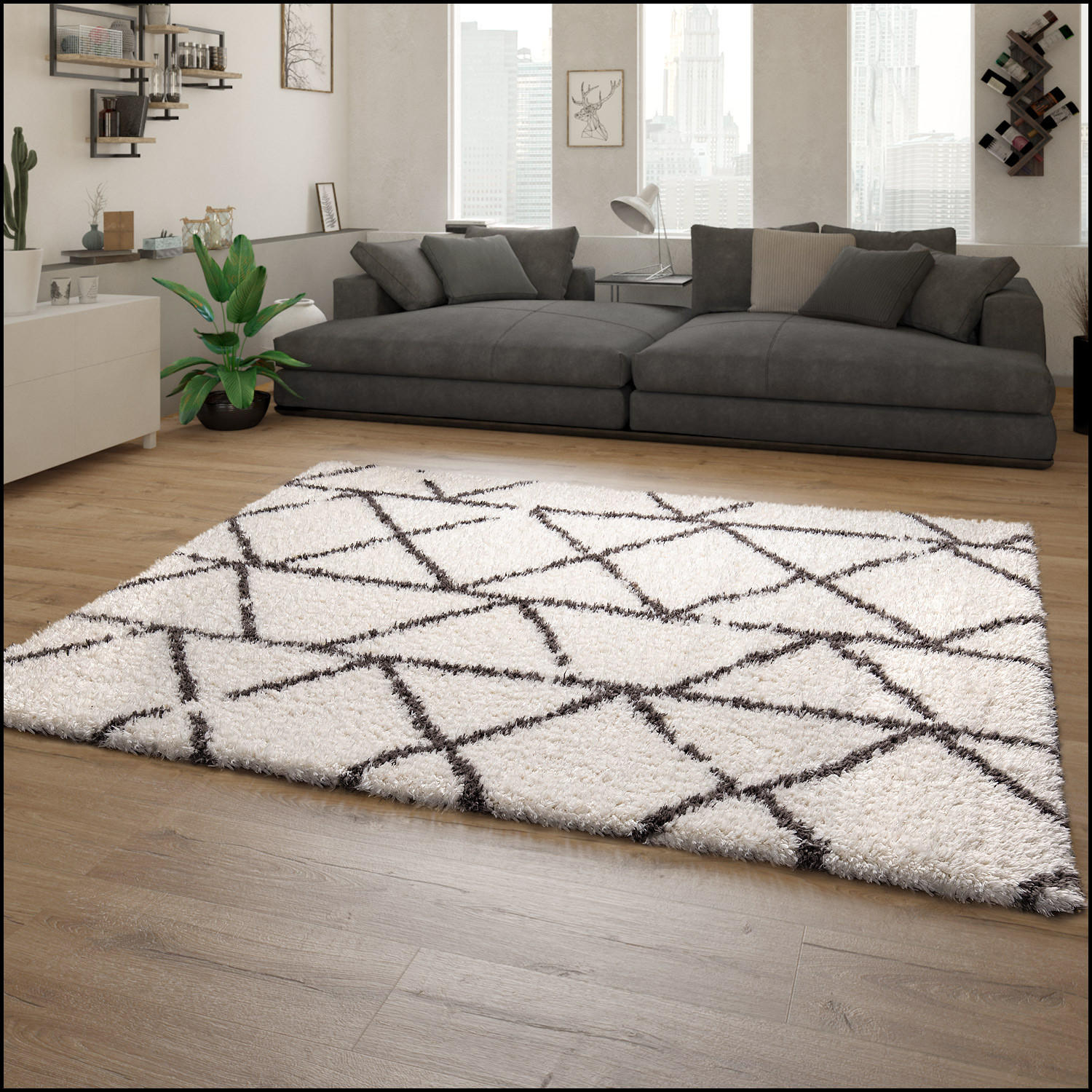 HOCHFLORTEPPICH 200/290 cm Maghreb 78 - Creme, Textil (200/290cm) - Paco Home