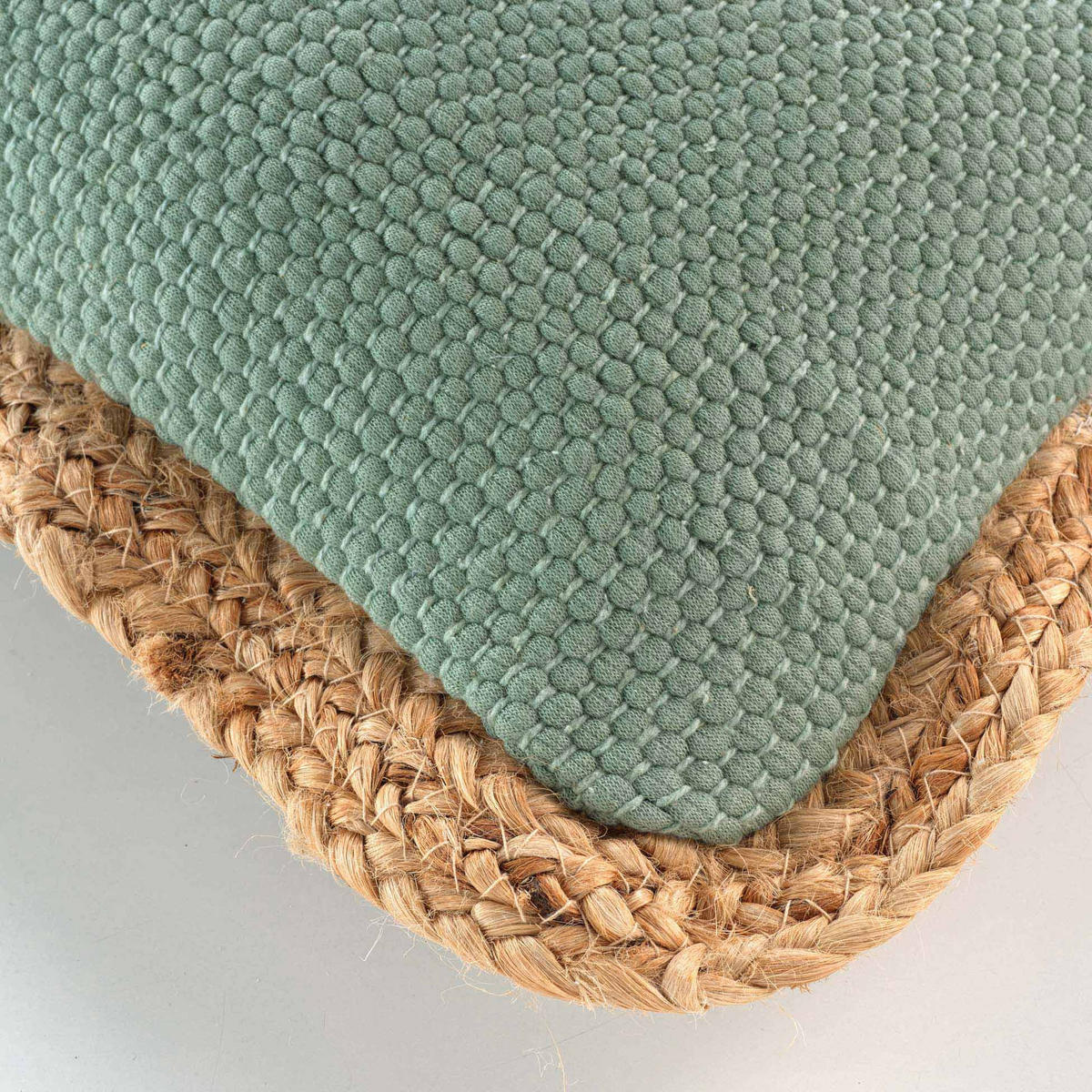 ZIERKISSEN Jute 30/50 cm - Grün, Naturmaterialien (30/50cm) - Douceur d´intérieur