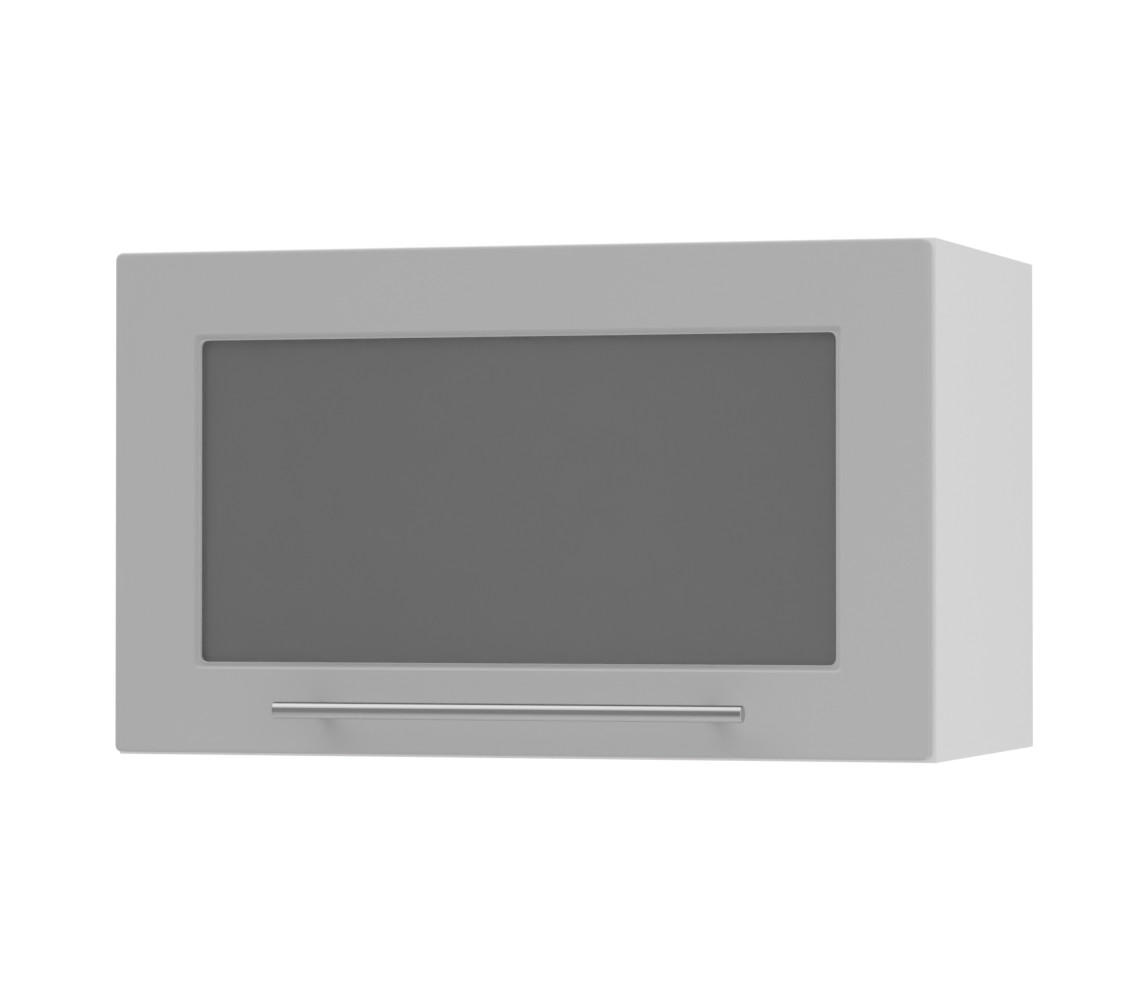 KLAPPHÄNGESCHRANK Kvantum W4BS/60-AV Dust Grey Matt / Weiß Matt 60 / 32,5 / 36cm - Weiß/Grau, Holz/Holzwerkstoff (60/36/32.5cm) - Feldmann-Wohnen
