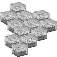 LED AUSSENLEUCHTE Eiswürfel Klar - Klar, Glas (7/7/5.3cm)