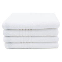 HANDTÜCHER, 4er-Set, 50x100 cm, 100% Baumwolle, Weiß - Weiß, Textil (50/100cm) - Zollner