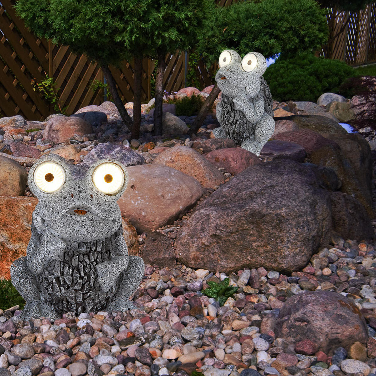 LED AUSSENLEUCHTE Solarleuchte Grau - Grau, Kunststoff (17/14/21cm) - Globo Lighting