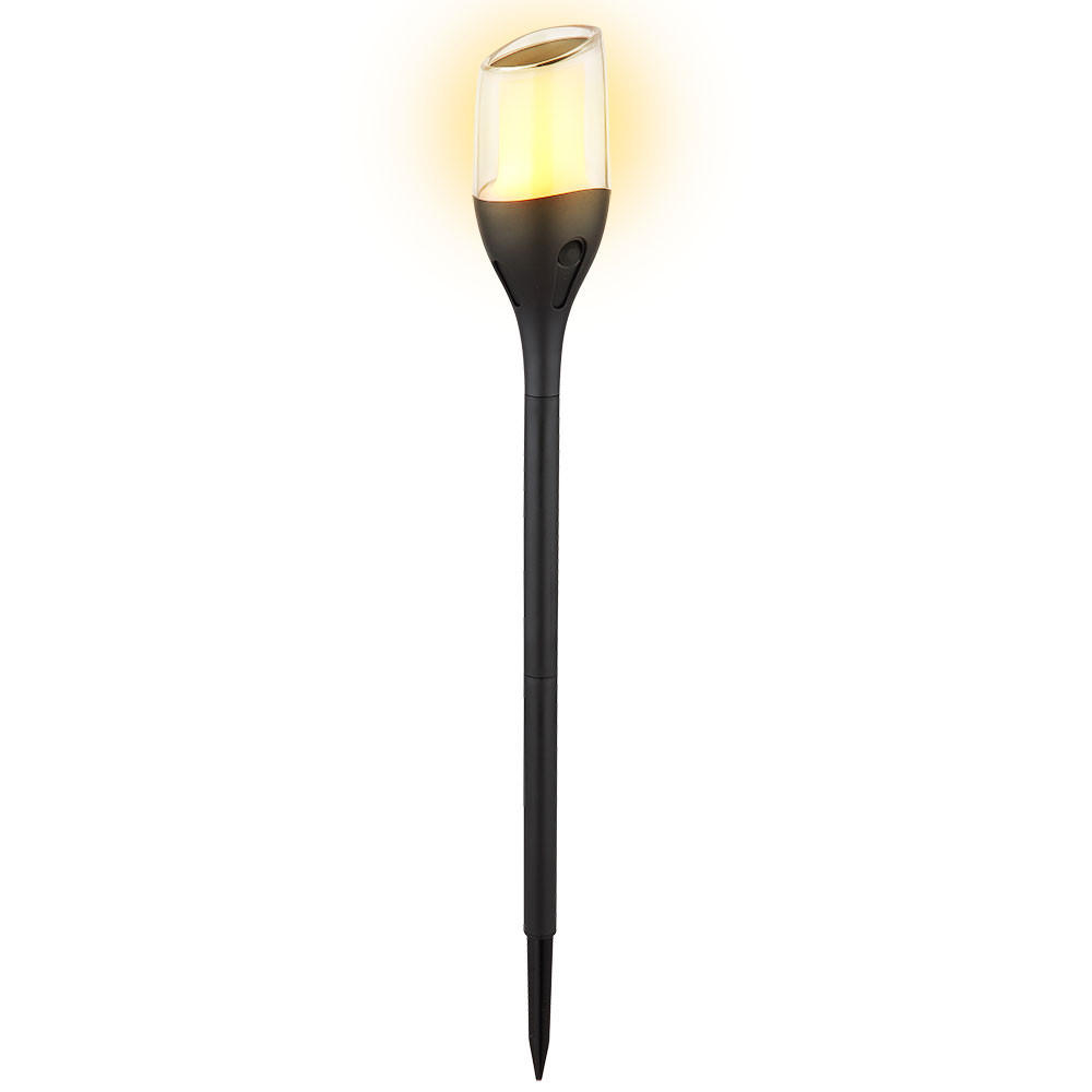 LED AUSSENLEUCHTE Fackel Schwarz - Schwarz, Kunststoff (7.5/7.5/64.5cm) - Globo Lighting