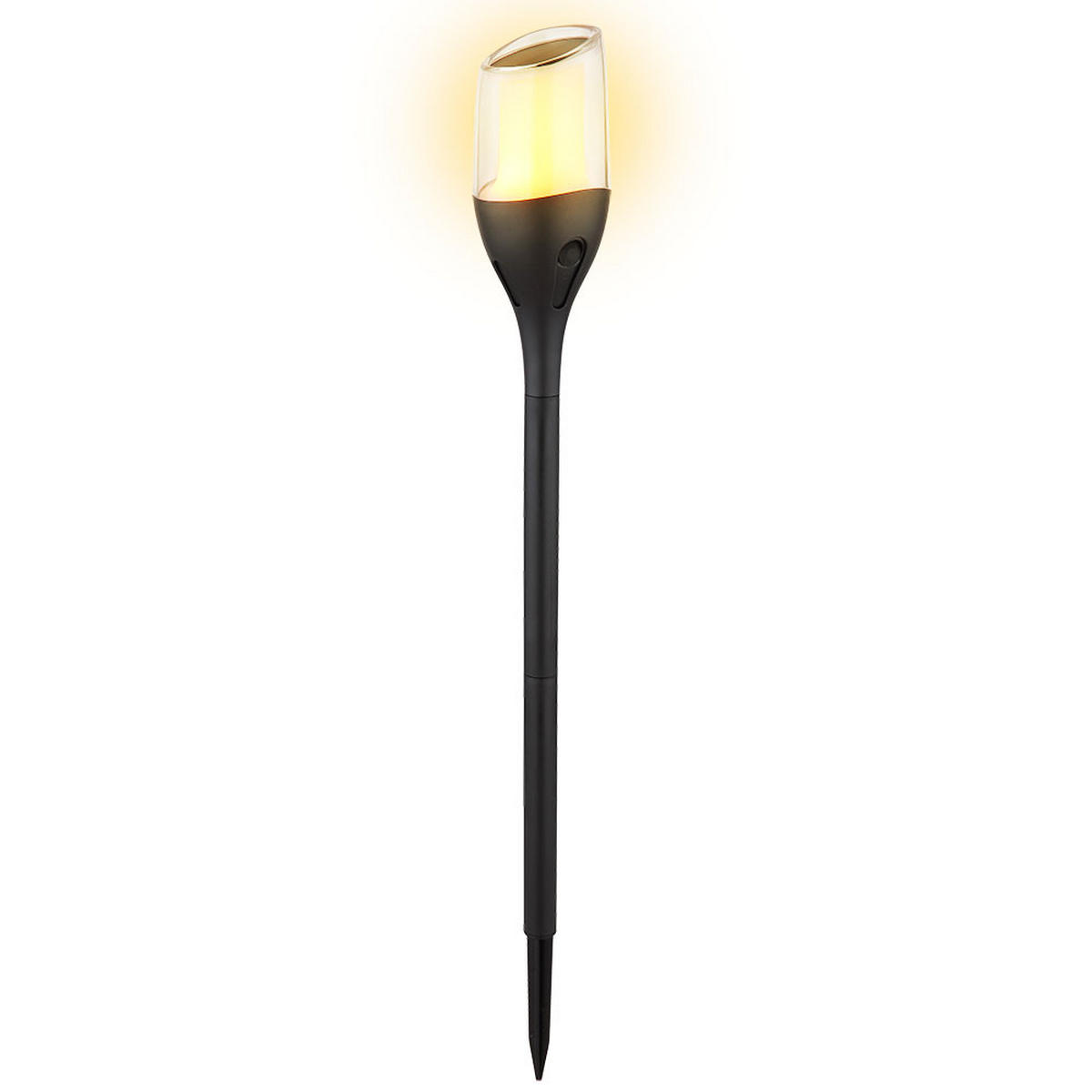 LED AUSSENLEUCHTE Fackel Schwarz - Schwarz, Kunststoff (7.5/7.5/64.5cm) - Globo Lighting