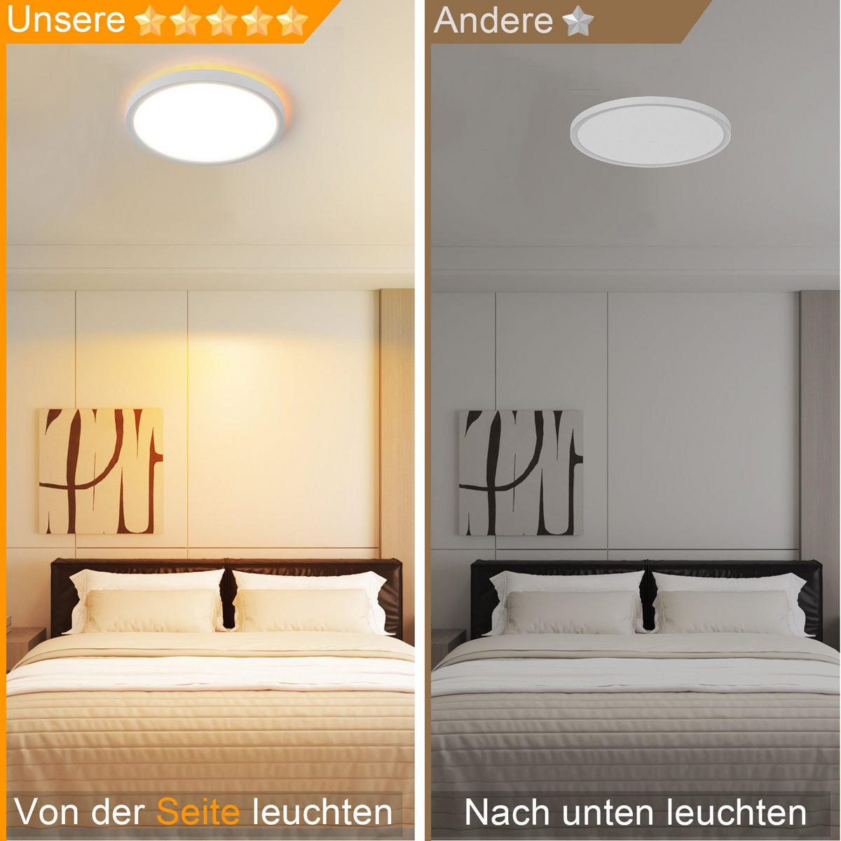 LED-DECKENLEUCHTE Maki 22/22/2.6 cm - Weiß, Kunststoff (22/22/2.6cm) - Nettlife