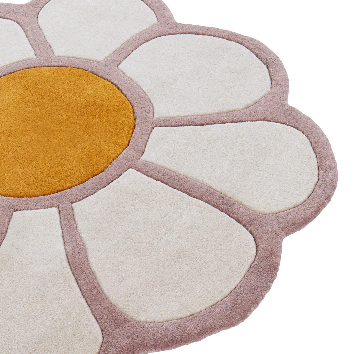 KINDERTEPPICH Thumbelina 120/120 cm - Multicolor, Naturmaterialen (120/120cm) - Beliani