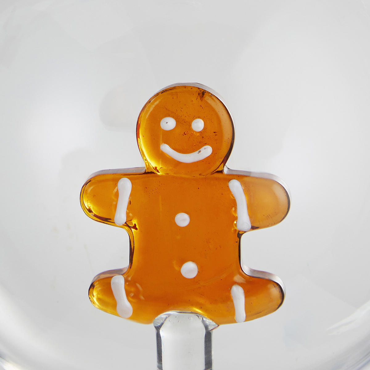 CHRISTBAUMKUGEL Hang On Lebkuchenmann - Transparent, Glas (8/8/9cm) - Butlers