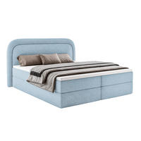 BOXBETT Bonito mit Topper Hellblau 180x200 - Hellblau, Textil (180/200cm) - Luxkor24