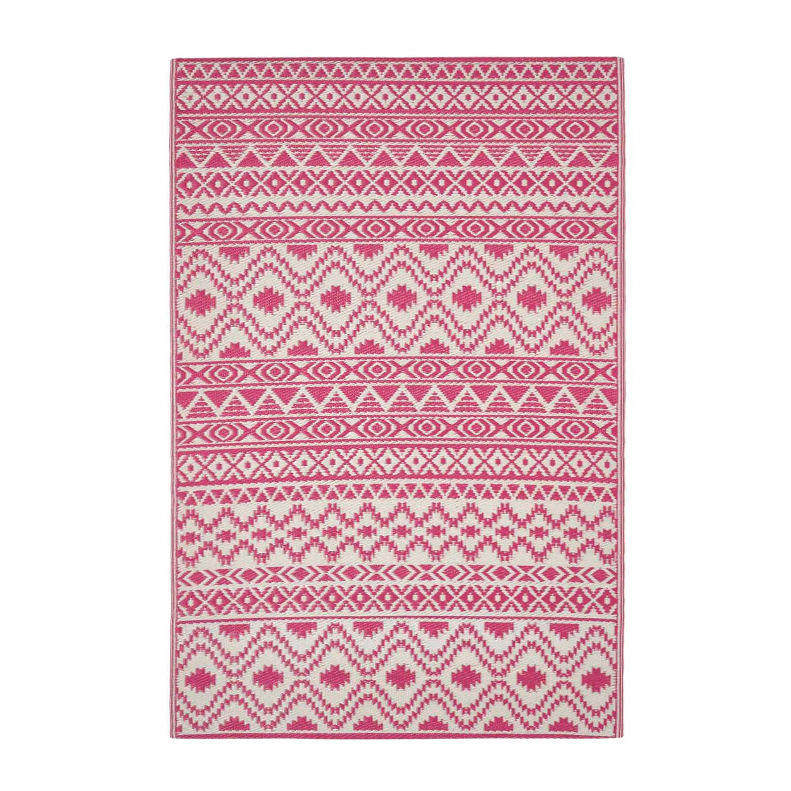 OUTDOORTEPPICH Tia mit Ethno-Muster 150/240 cm - Pink, Kunststoff (150/240cm) - Homescapes