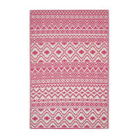 OUTDOORTEPPICH Tia mit Ethno-Muster 180/270 cm - Pink, Kunststoff (180/270cm) - Homescapes