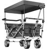 BOLLERWAGEN Nico, inklusive Tragetasche, Belastbarkeit 80 kg, grau - Grau, Metall (55.5/98/100cm) - tectake