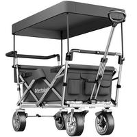 BOLLERWAGEN Nico, inklusive Tragetasche, Belastbarkeit 80 kg, grau - Grau, Metall (55.5/98/100cm) - tectake