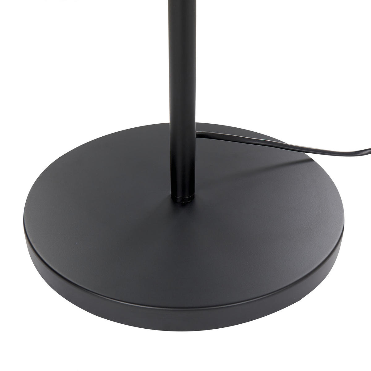 STEHLAMPE Schwarz 153 cm Wadi - Schwarz, Metall (35/35/153cm) - Beliani