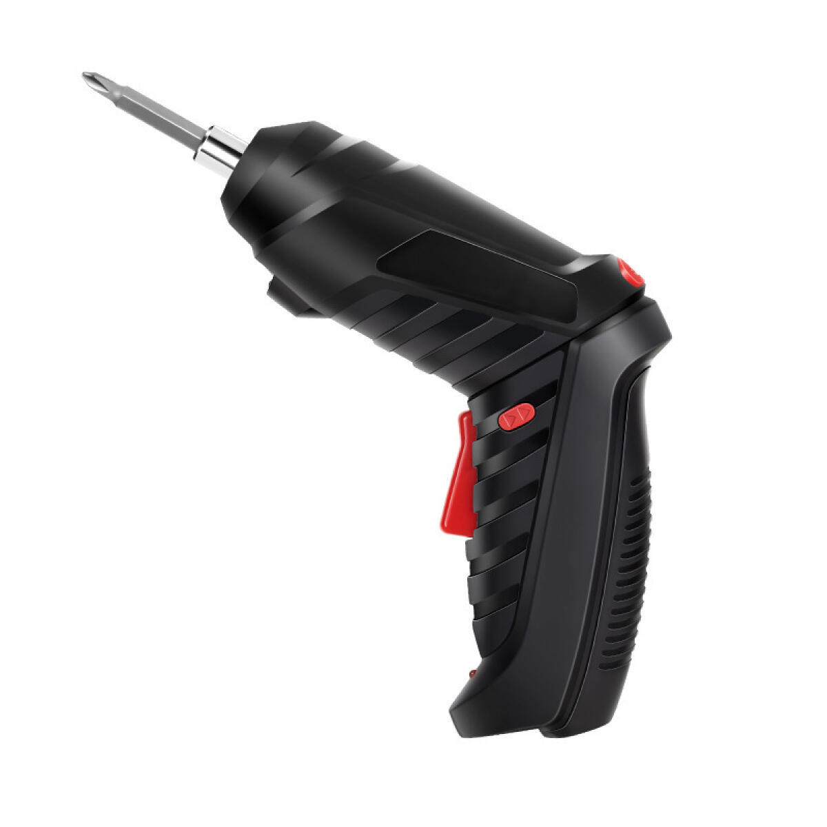 AKKUSCHRAUBER-SET, 3,6 V, 47-teilig, mit LED-Licht, schwarz - Schwarz, Kunststoff (24.5/19/6.5cm)