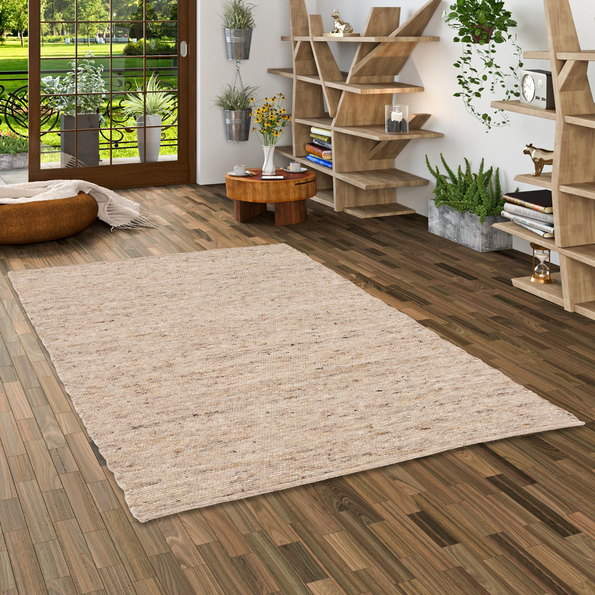 NATUR TEPPICH WOLLE ALASKA MELIERT - Naturfarben, Textil (70/240cm) - Pergamon