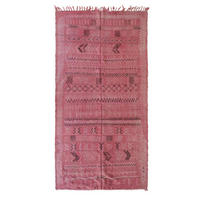 BERBERTEPPICH aus reiner Wolle 144x 278 cm - Pink, Naturmaterialien (144/278cm) - AFK Living