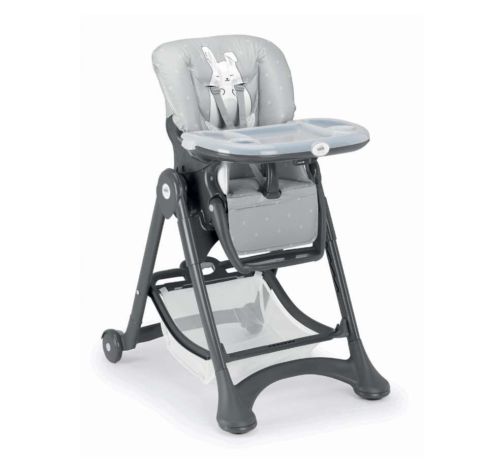 KINDER-HOCHSTUHL Campione - Grau, Kunststoff/Textil (307/980/627cm) - Cam il Mondo del Bambino S.p.A.