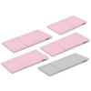 BEZUG-FÜR-KINDERMÖBEL-SET MIRUM 5 Stück , Rosé/Grau - Pink/Grau, Textil (173/3/80cm) - KONSIMO®