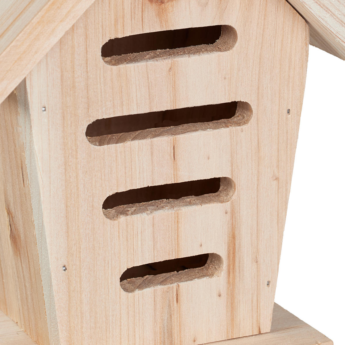 2XMARIENKÄFERHAUS - Hellbraun, Holz (14.5/17.5/12cm) - Relaxdays