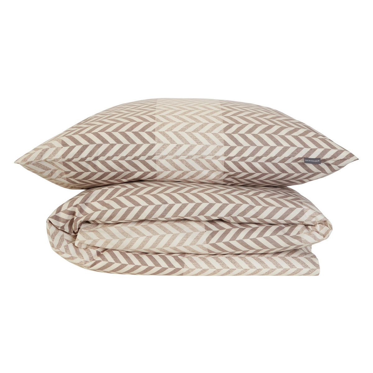 BETTWÄSCHESET Maribel - Renforcé - 2-teilig - 135 x 200 cm - Taupe - Taupe, Textil (135/200cm) - SCHIESSER