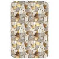 WC PŘEDLOŽKA Mozaika - Mramor - Zlato 60x90 cm - šampaňská, textil/plast (60/1cm) - OnlyWow