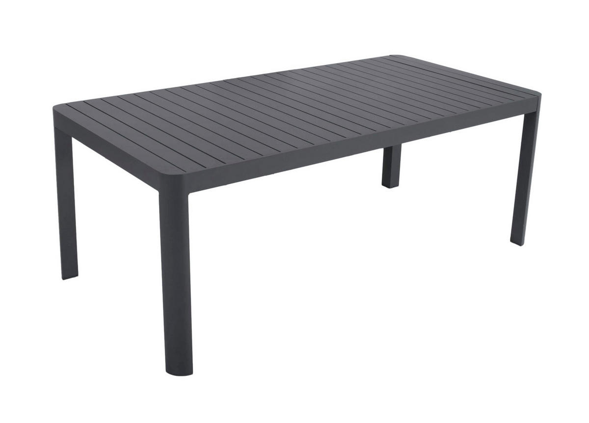 GARTEN-SITZGRUPPE Enya 7-teilig Gartenmöbel-Set - Schwarz, Kunststoff - DELUKE