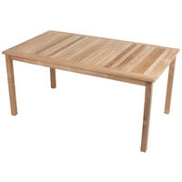 GARTENTISCH Magda rechteckig Terrassentisch - Braun, Holz (160/90/75cm) - DELUKE