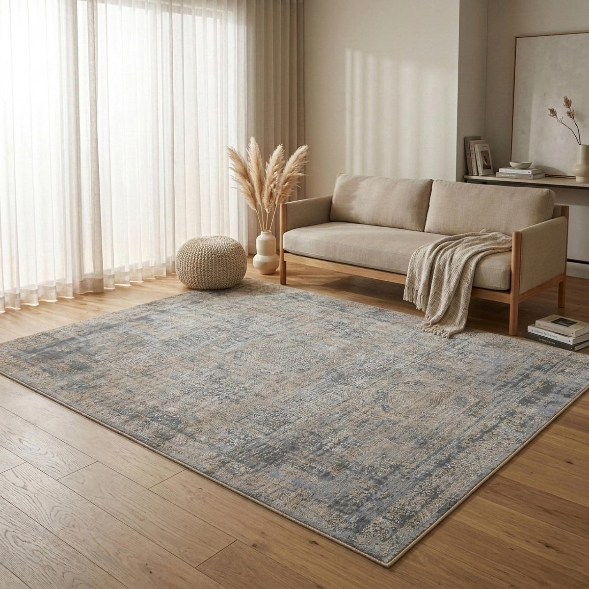 VINTAGE-TEPPICH ALEGRA 80/150 cm Beige - Beige, Naturmaterialien/Textil (80/150cm) - Consilio Concept