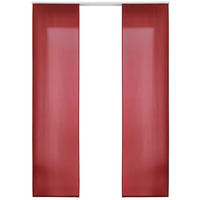 VORHANG 2ER SET HxB 245x60 cm Bordeaux - Bordeaux, Textil (60/245cm) - Gardinenbox