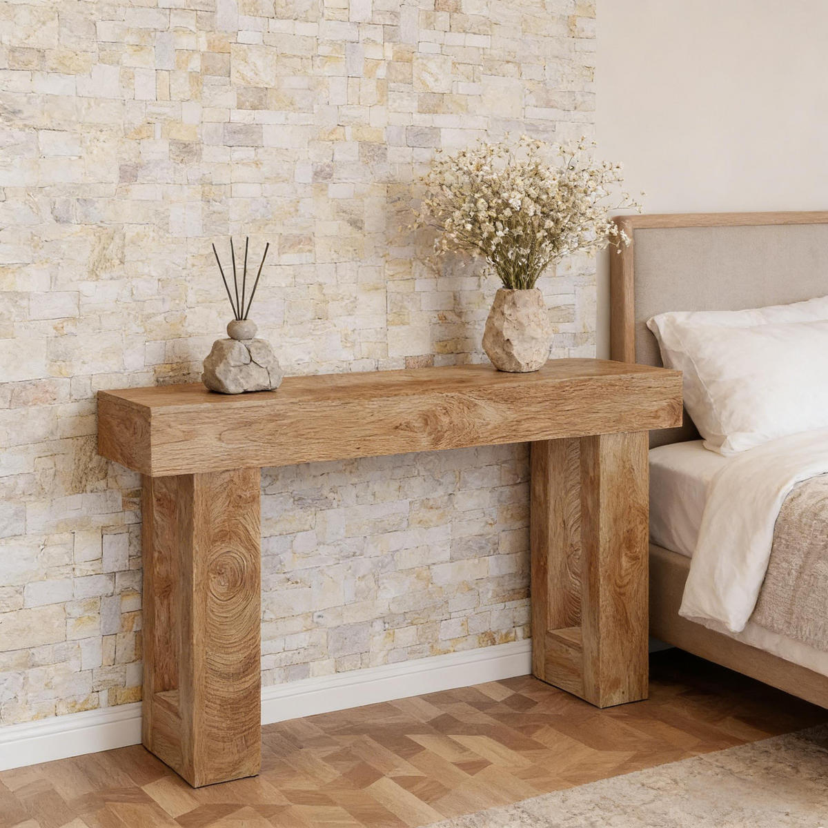 KONSOLENTISCH Braun 160/35/85 cm - Braun, Holz (35/160/85cm) - PANGIVO