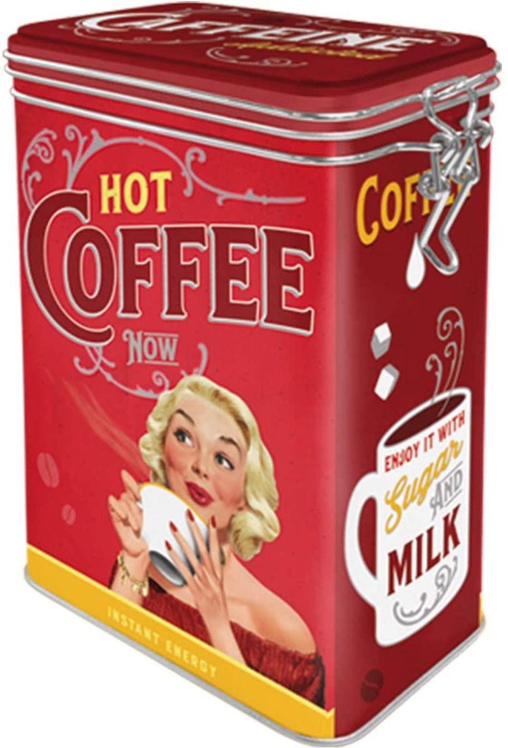 AROMADOSE Say it 50's Hot Coffee Now - Multicolor, Metall (11/17.5/7.5cm) - Nostalgic-Art