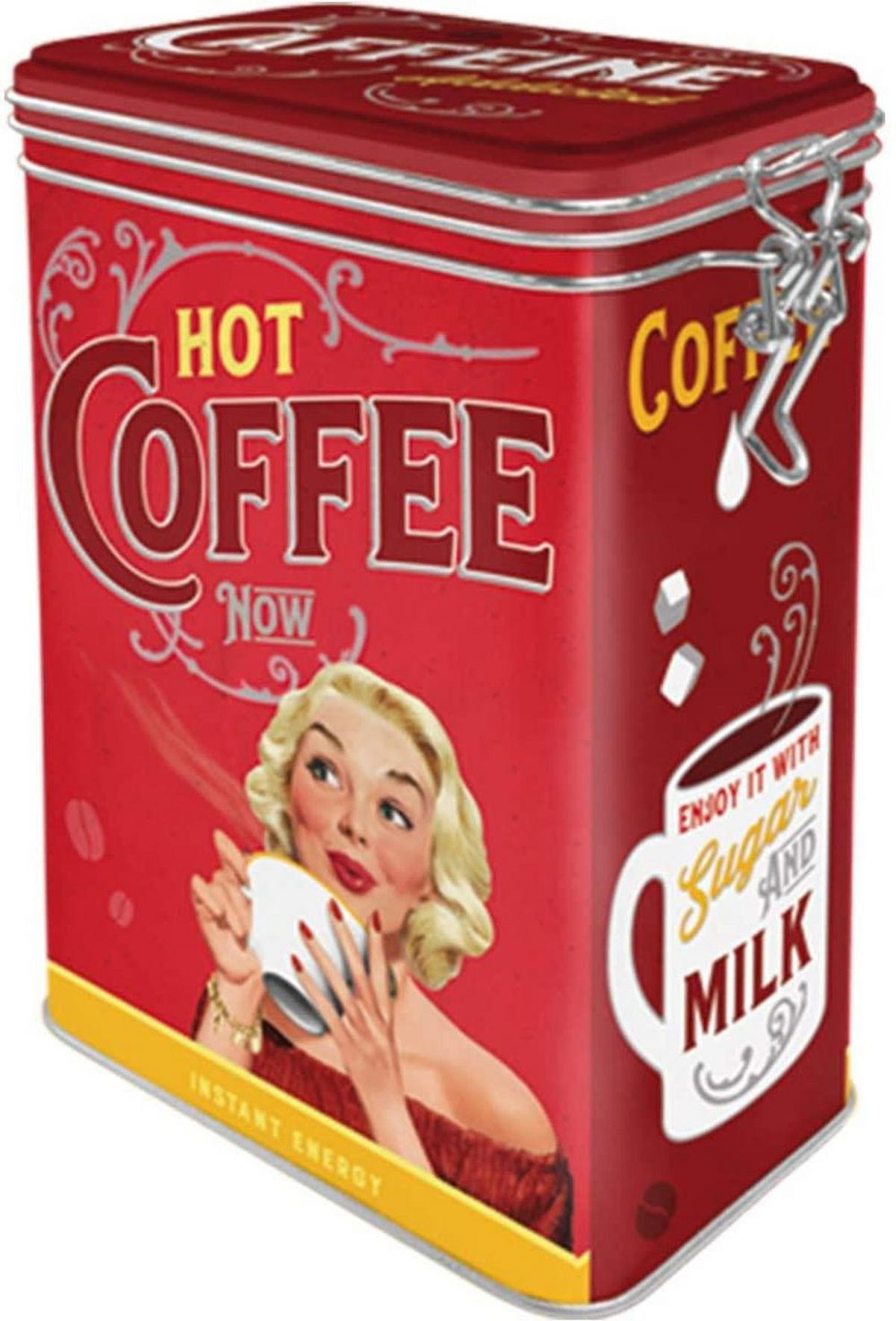 AROMADOSE Say it 50's Hot Coffee Now - Multicolor, Metall (11/17.5/7.5cm) - Nostalgic-Art