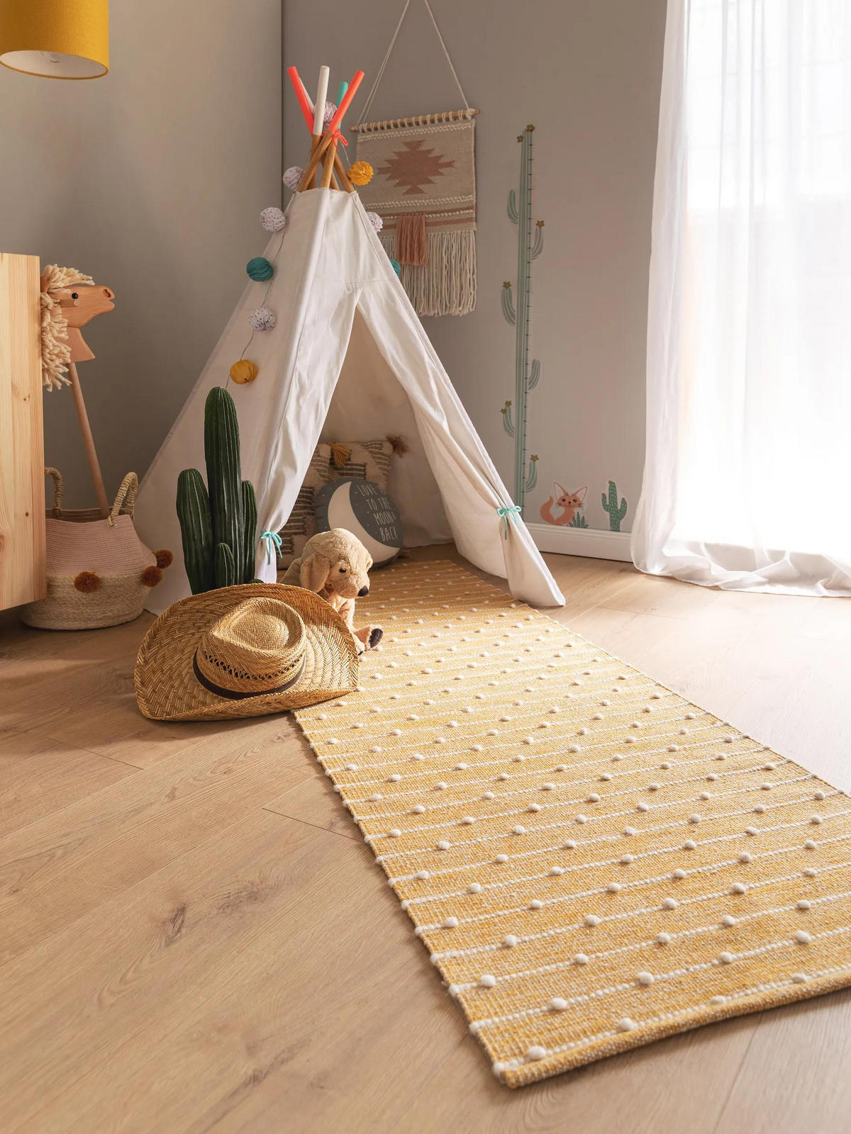 LÄUFER Lupo Gelb 70x200 cm - Gelb, Textil (70/200cm) - Lytte